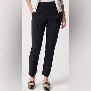 J. Crew Factory Pintuck Black Cropped Pants, size XS